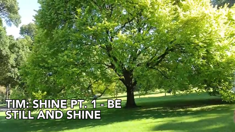 Tim: Shine Pt. 1 - Be still and shine